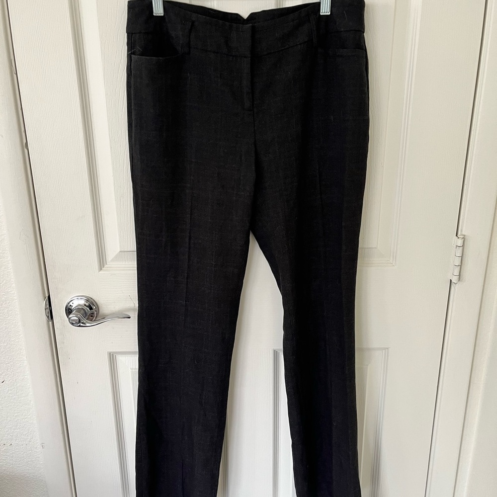 Amanda & Chelsea Black Straight-Leg Dress Trousers